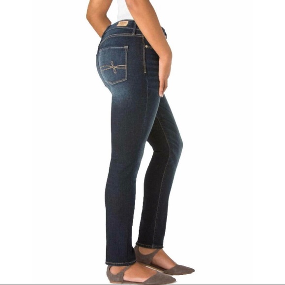 Levis Denizen Modern Slim Stretch Jeans Mid Rise Blue Wash Size 27 - Picture 8 of 8